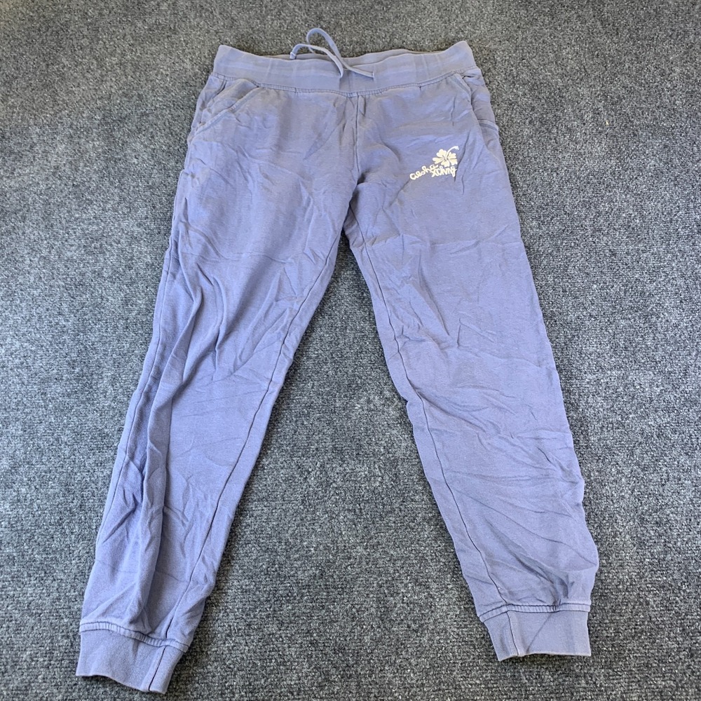 Aloha Xchng Sweatpants Womens Medium Lavender Good Fleece Tapered Joggers